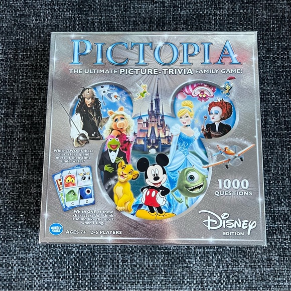 NIB Disney Pictopia Family Picture-Trivia Game - Picture 1 of 9